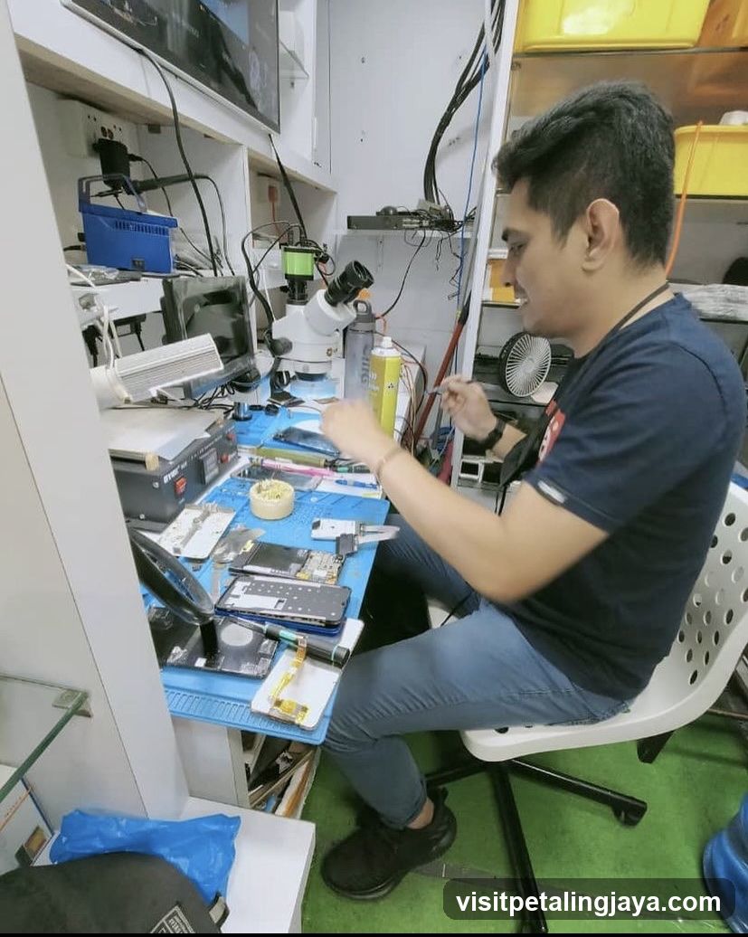 Electronics Repair Workshop Interior