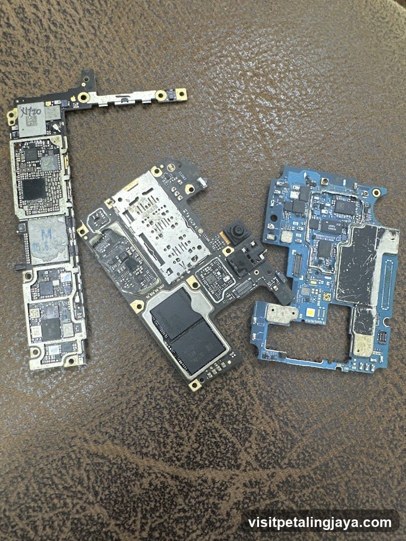 Disassembled iPhone Motherboards