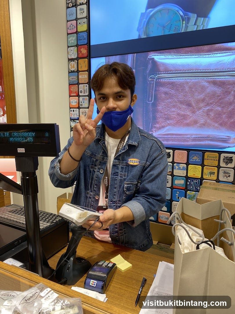 Salesperson at Counter