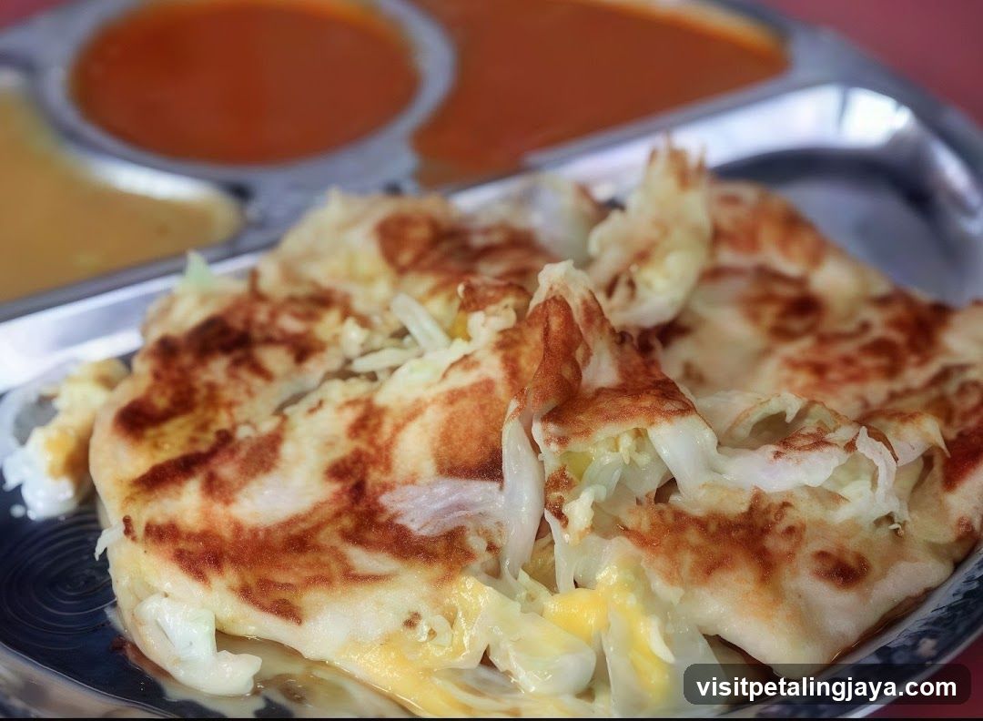 Crispy Pancake with Cabbage and Egg