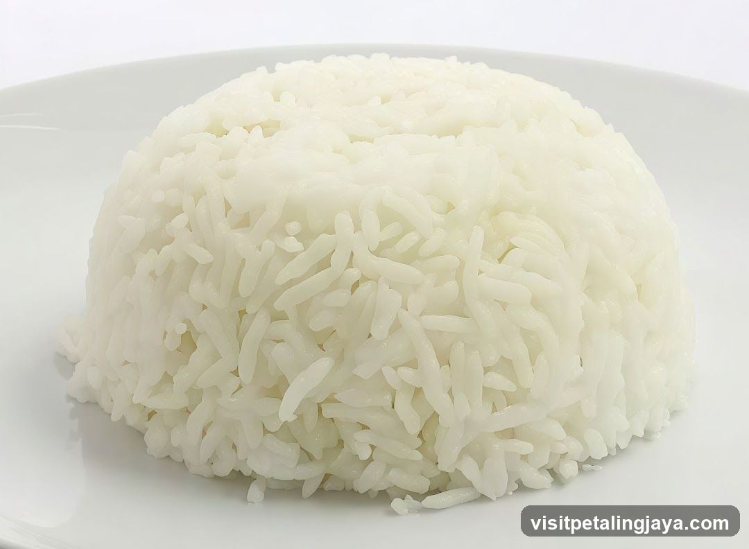 White Rice on a Plate