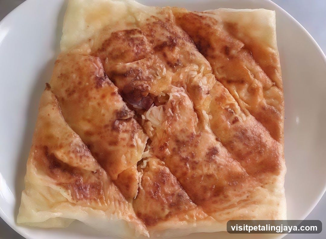 Baked Flatbread on White Plate