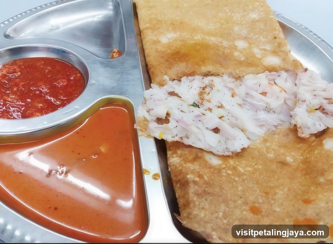 Dish with Chutney and Sauce