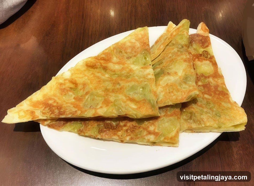Scallion Pancakes on a Plate