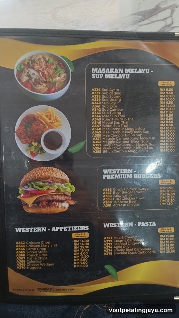 Restaurant Menu Board