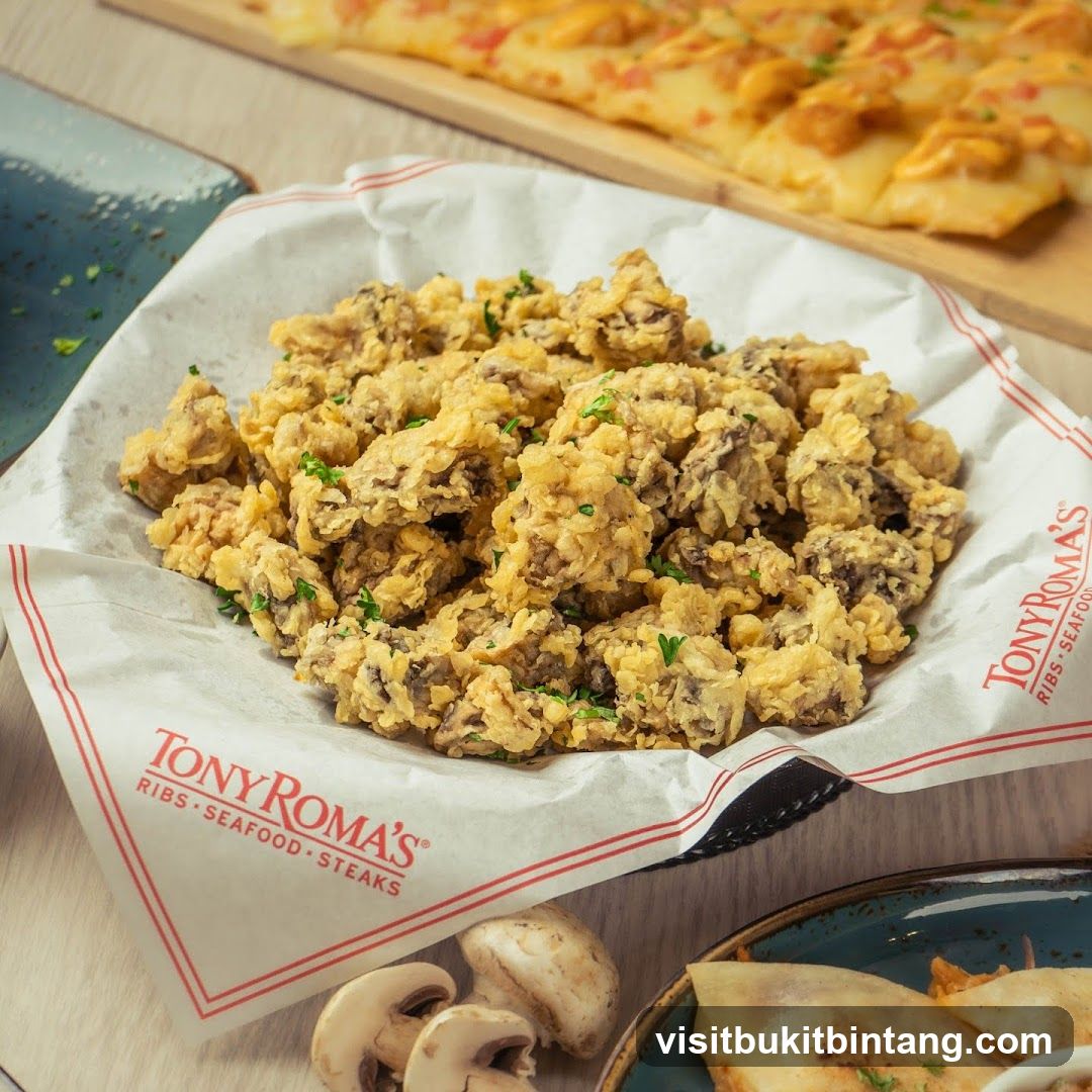 Fried Bites with Tony Roma's Branding