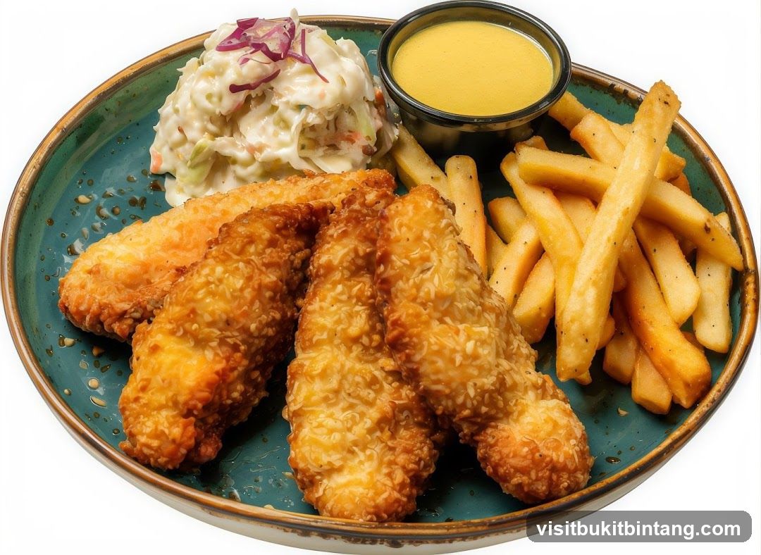 Chicken Tenders with Fries and Coleslaw