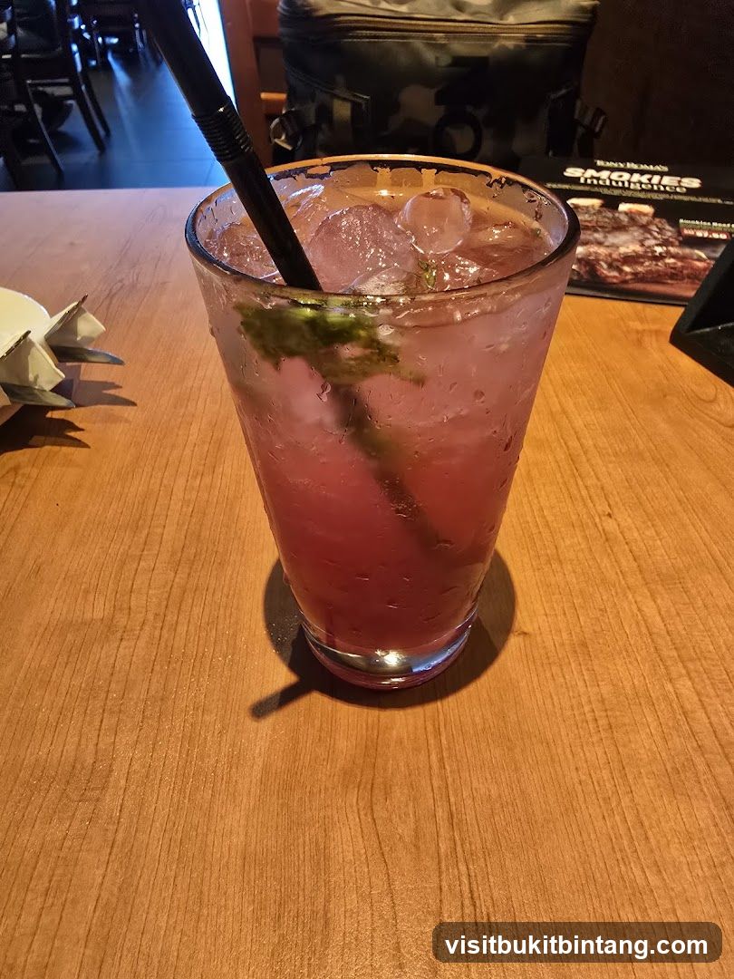 Pink Drink on Wooden Table