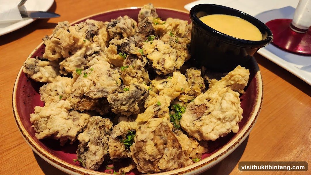 Fried Mushrooms with Dip