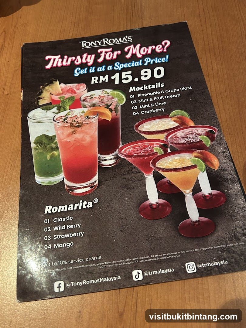 Tony Roma's Thirsty For More? Special Price