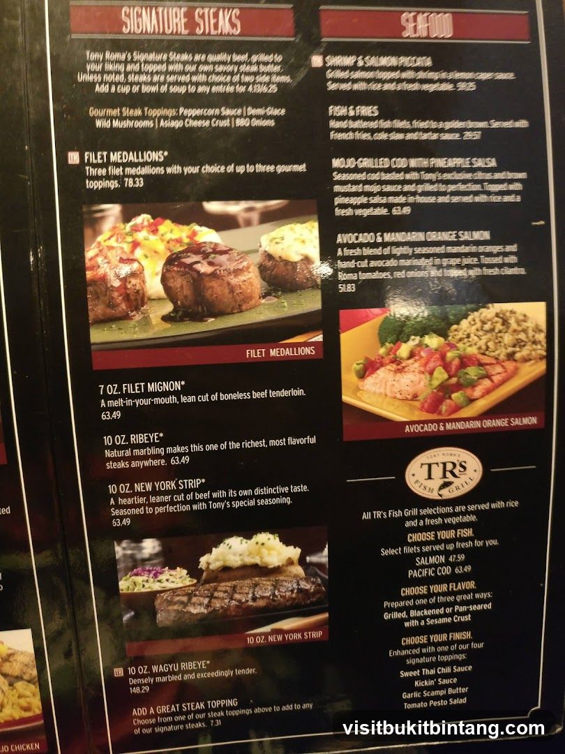 Tony Roma's Signature Steaks & Seafood