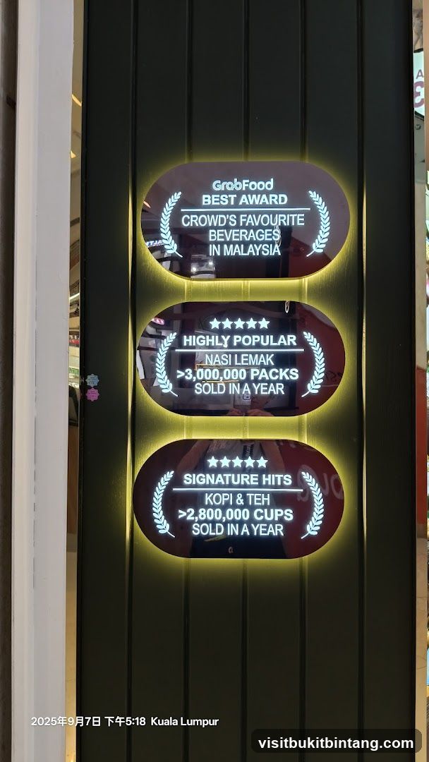GrabFood Awards Display