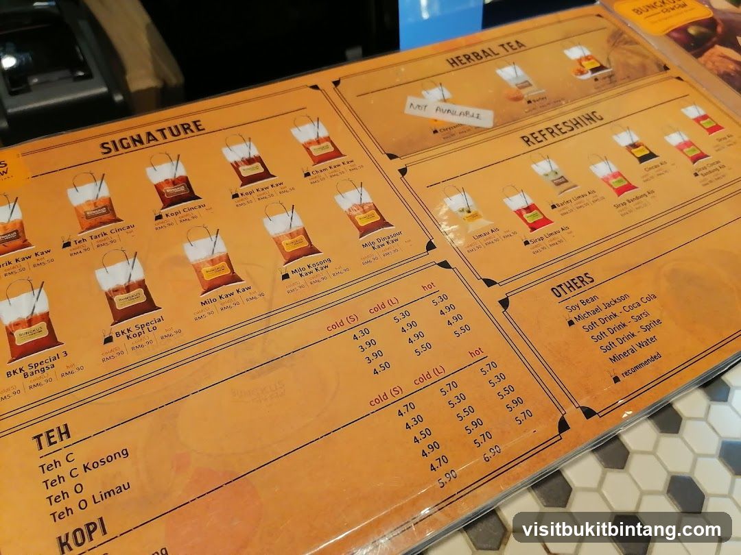 BUNGKUS Special Menu