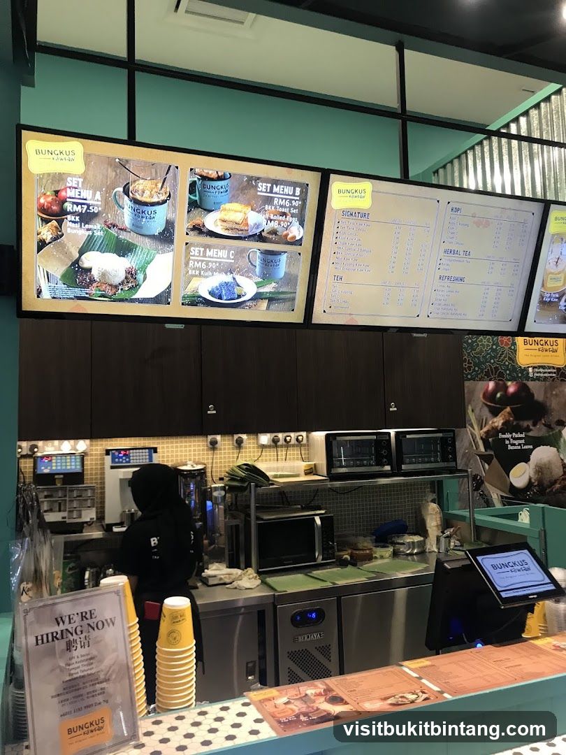 Cafe Counter with Menu Boards