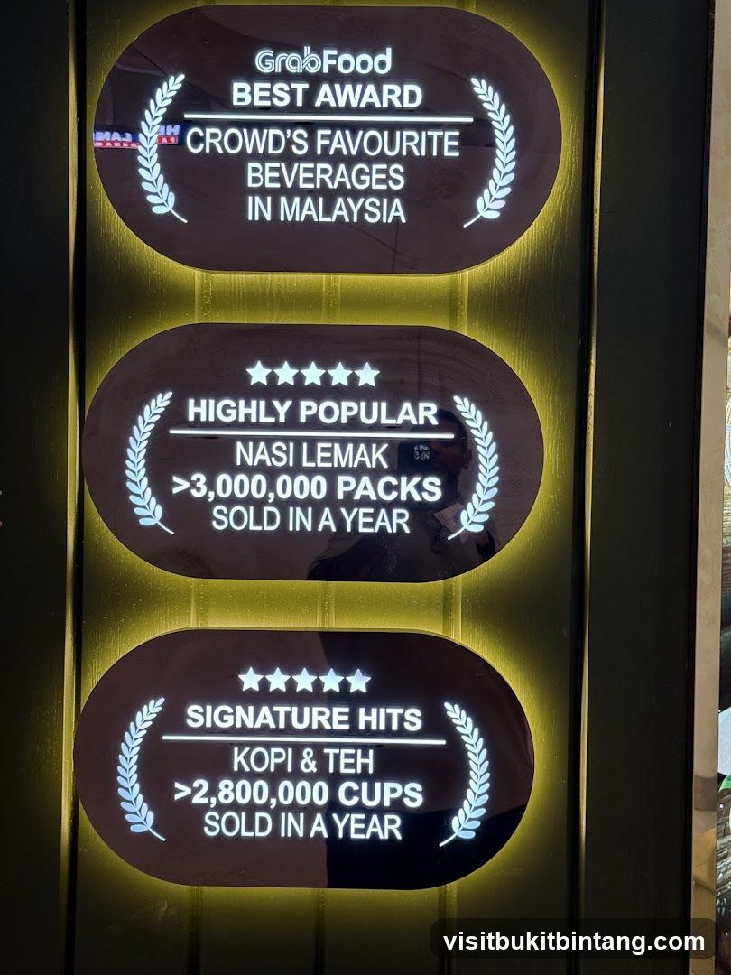 GrabFood Awards Display