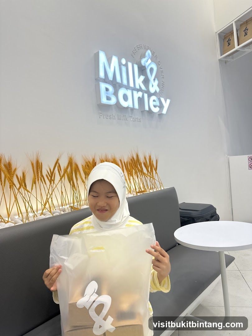 Girl with Milk & Barley Bag