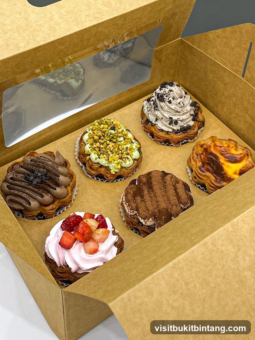 Assortment of Pastries in a Box