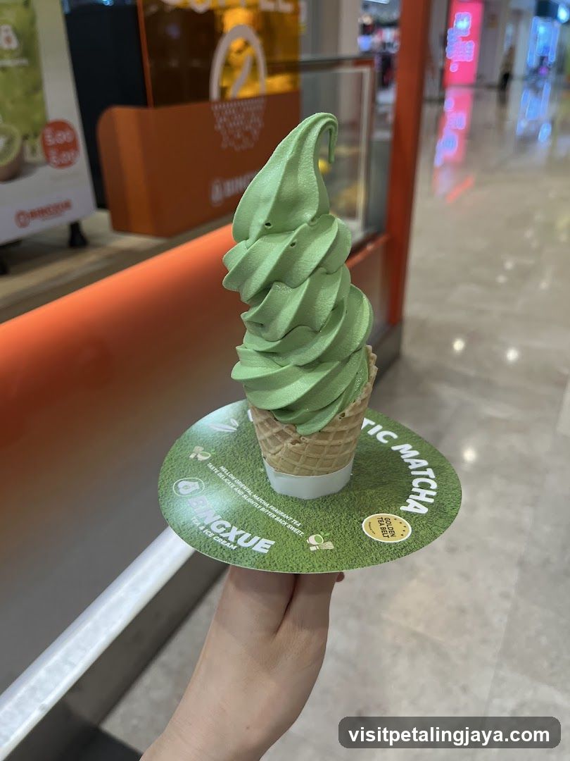 Matcha Ice Cream Cone