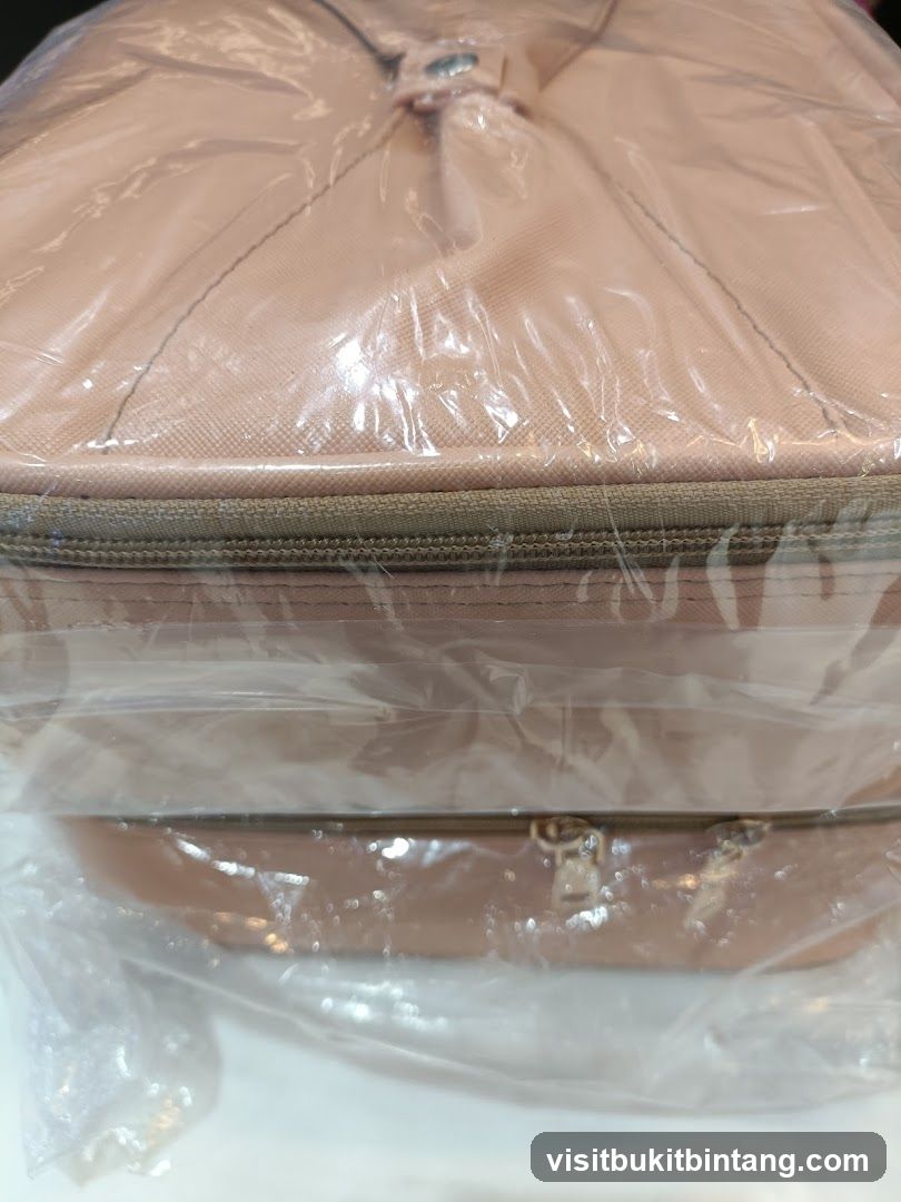 Pink cosmetic bag