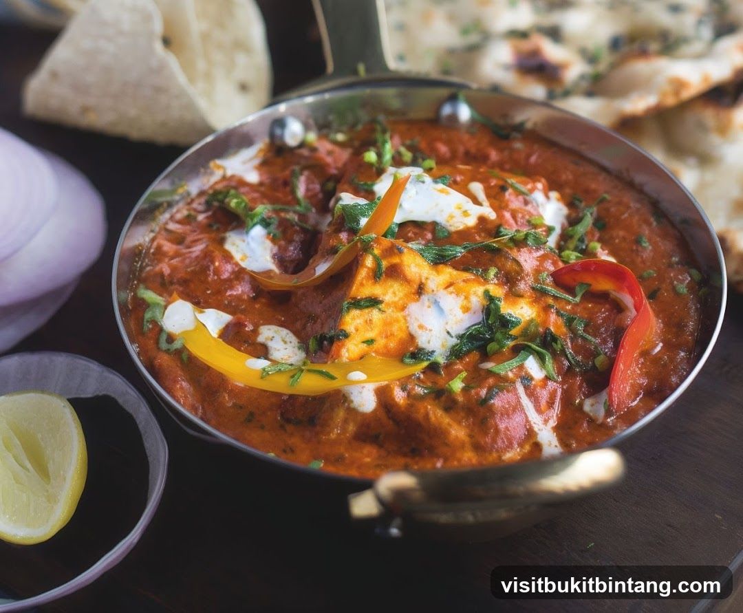 Paneer Dish with Naan and Sides