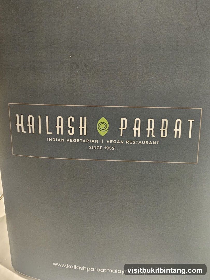 Kailash Parbat Menu Cover