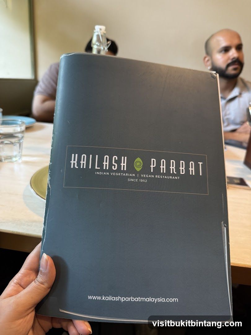 Kailash Parbat Menu