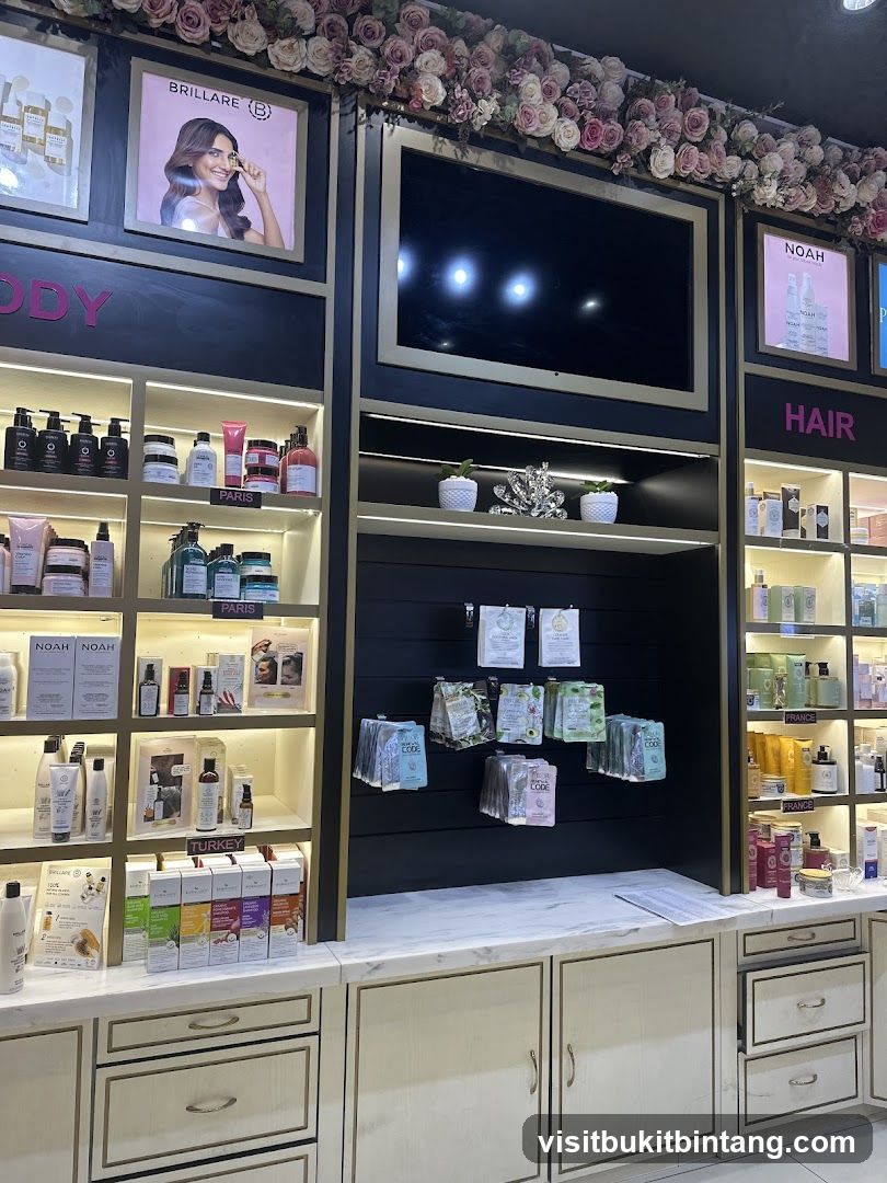 Cosmetics and Skincare Display