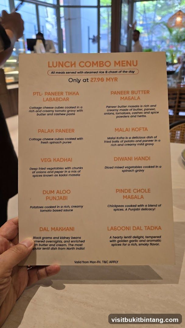 LUNCH COMBO MENU