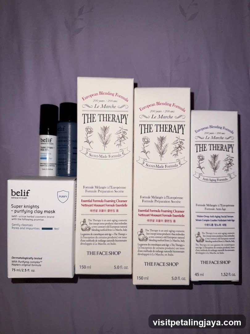 Skincare Product Display