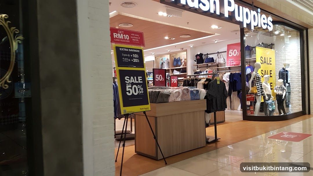 Hush Puppies Storefront with Sale Signs