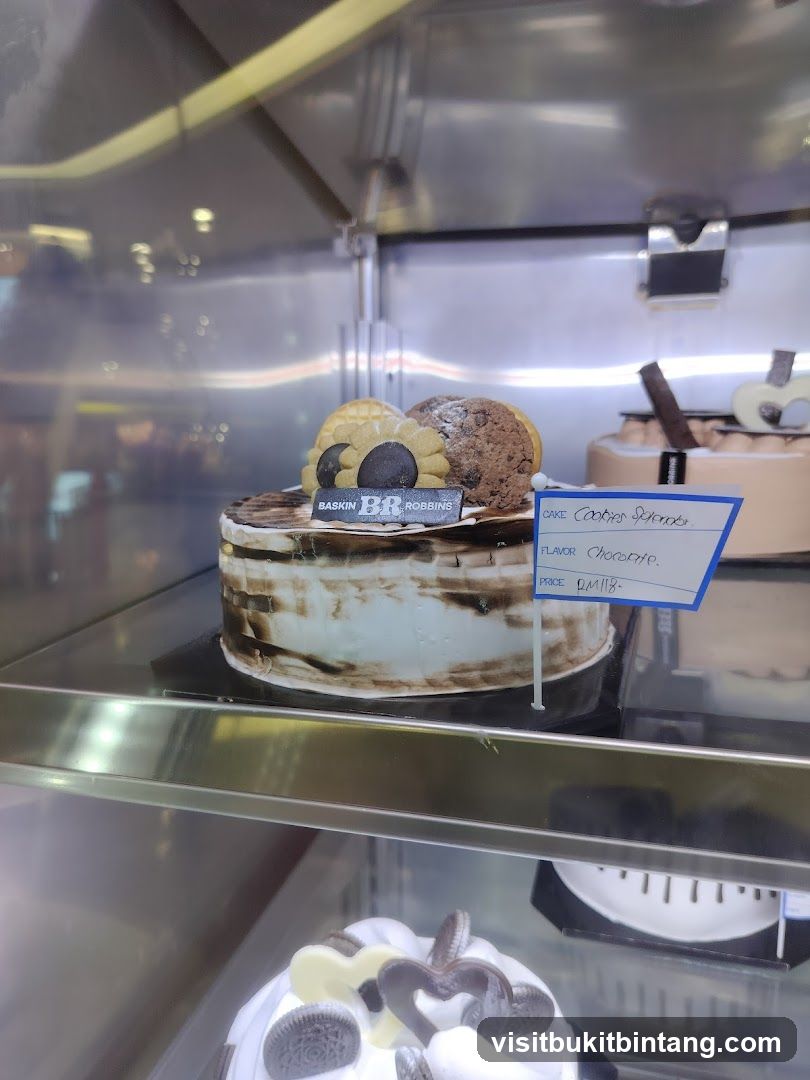 Baskin Robbins Cake Display
