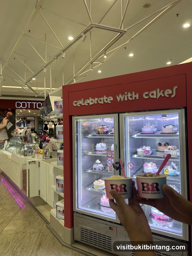 Ice Cream Display and Cakes