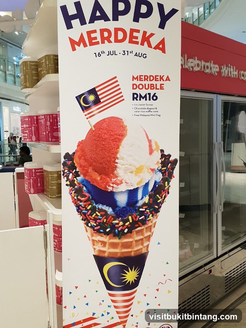 Happy Merdeka Ice Cream Promotion