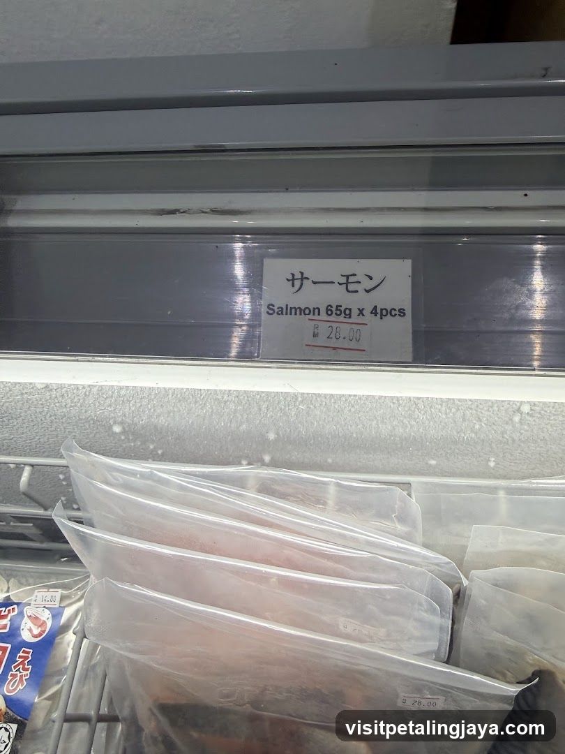 Frozen Salmon Display