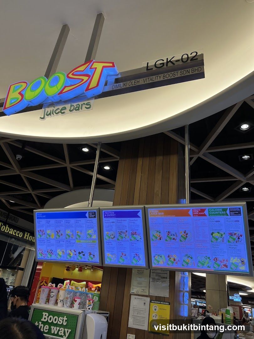 Boost Juice Bars Menu