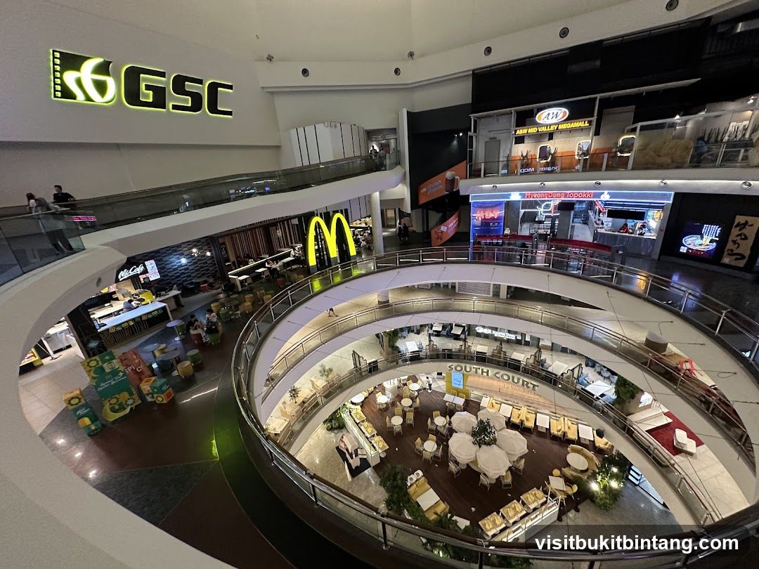 Mall Interior with Food Establishments
