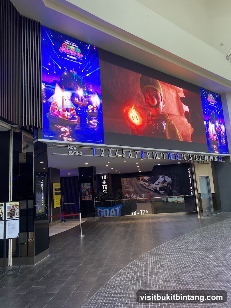 Cinema Entrance with Movie Posters