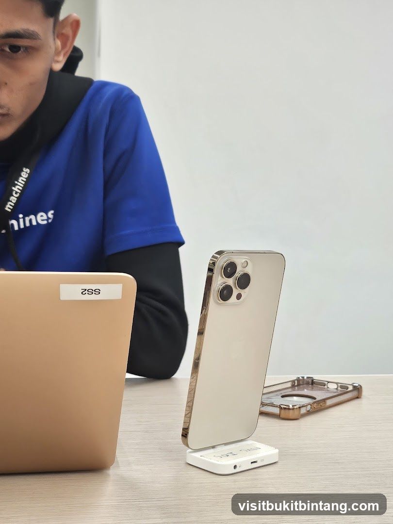 Phone and Laptop Display