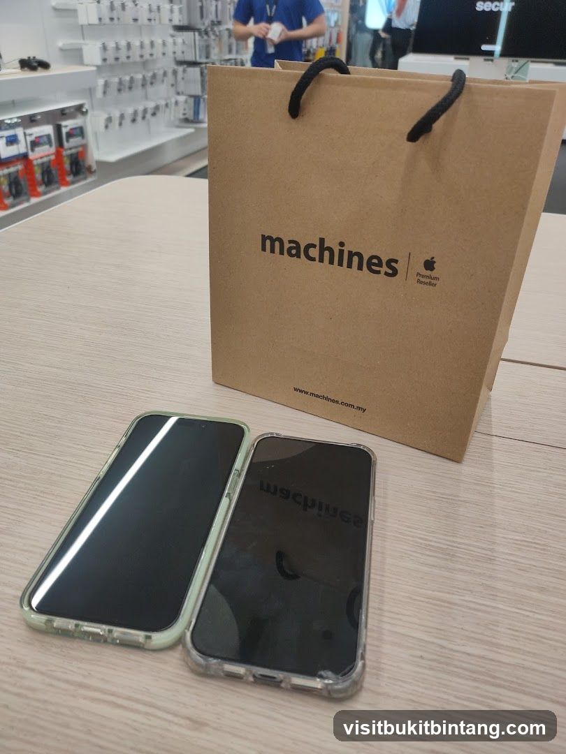 Apple Products and Shopping Bag