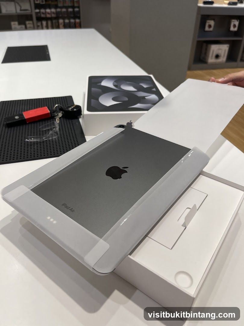 Unboxing an iPad Air