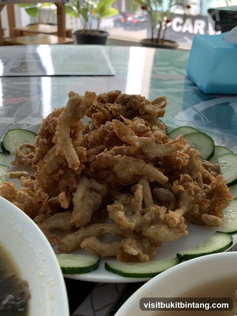 Fried Mushrooms with Cucumbers