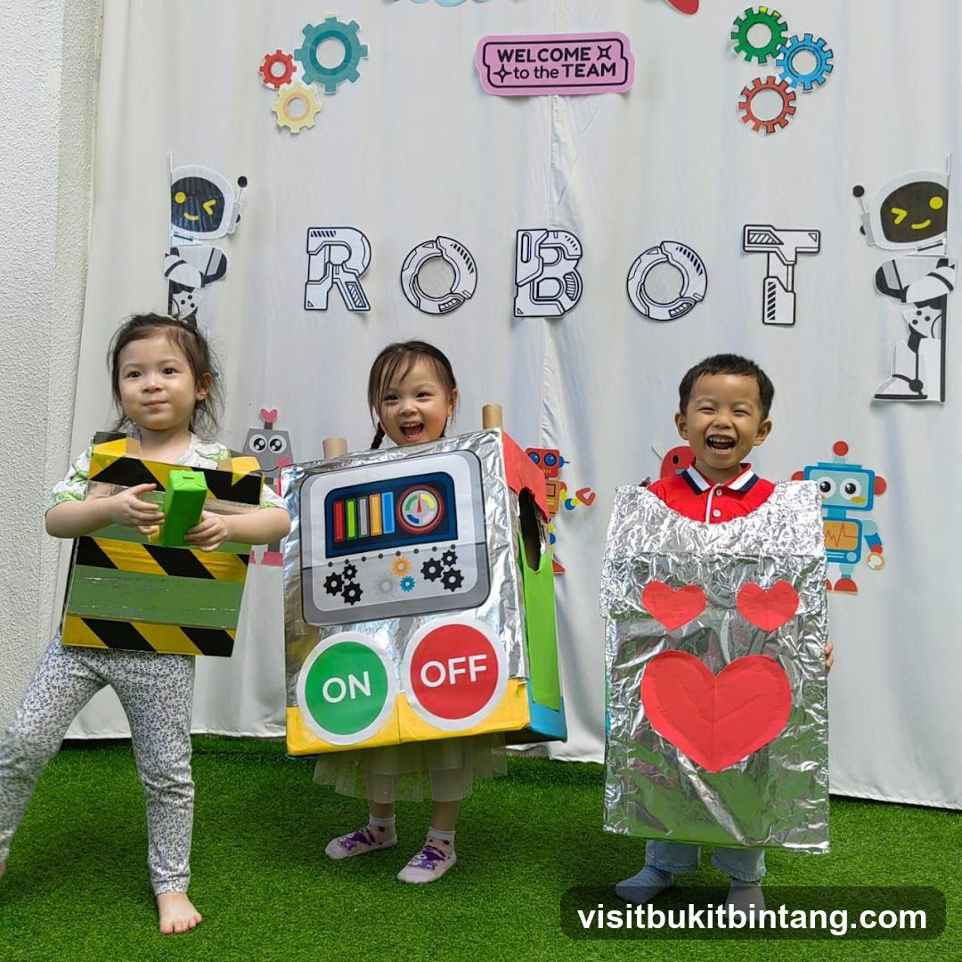 Children in Robot Costumes