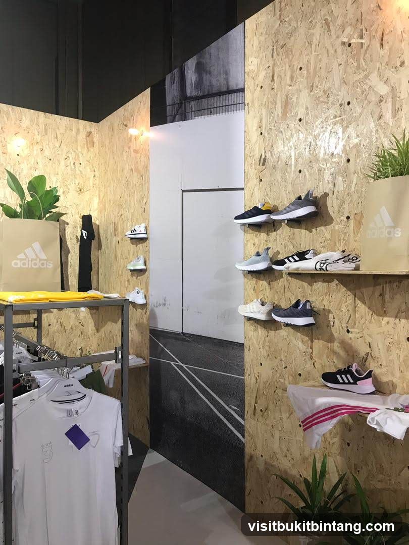 Adidas Shoe and Apparel Display