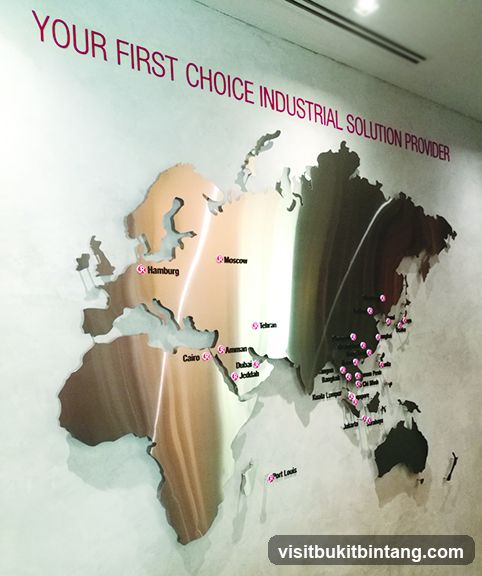 World Map with Company Locations