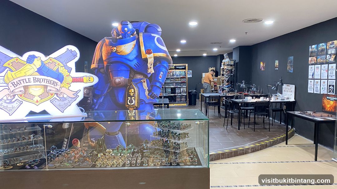 Warhammer hobby shop interior
