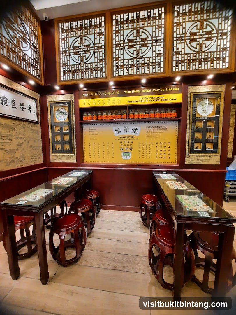 Traditional Herbal Jelly Shop Interior
