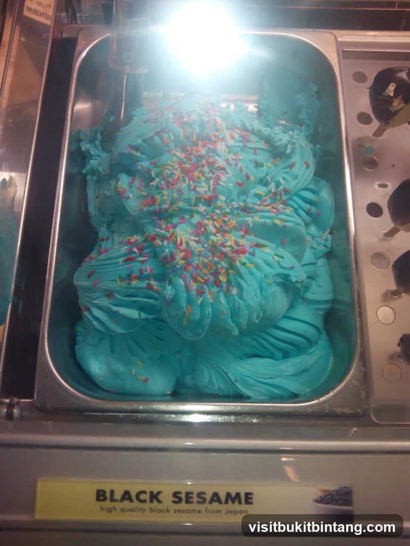 Blue Ice Cream with Sprinkles