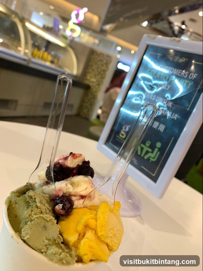 Gelato Cup with Sign