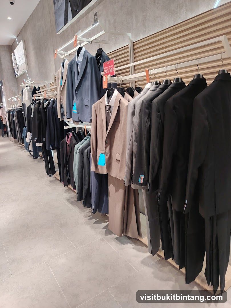 Men's Suits Display