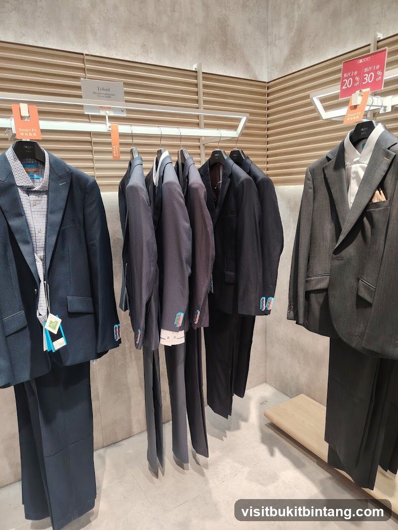 Men's Suits Display